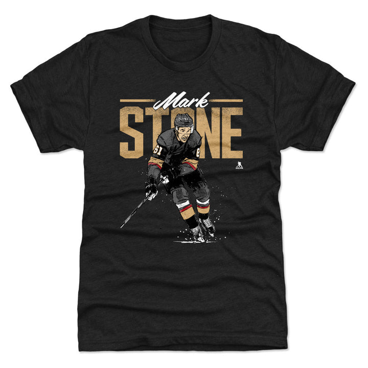 Vegas Golden Knights Mark Stone Retro Tee - Tri Black / S