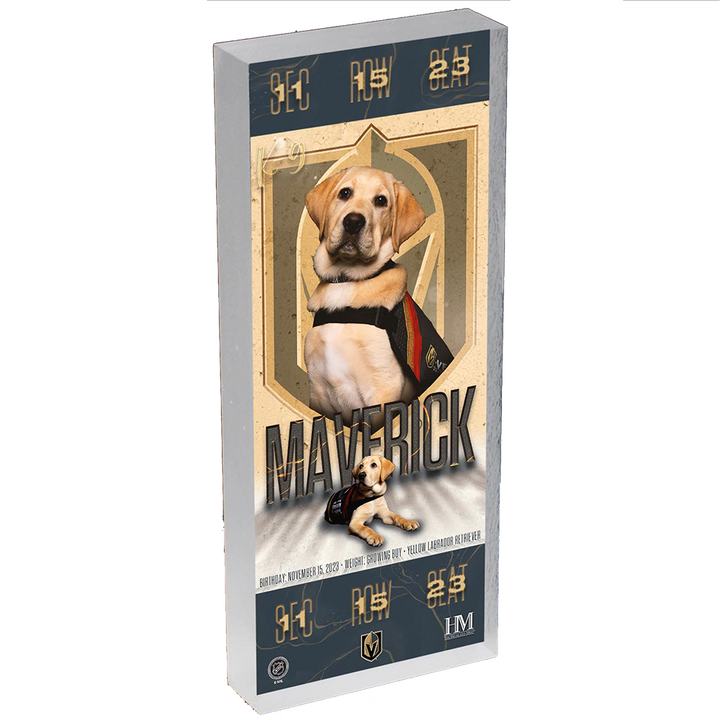 Vegas Golden Knights Maverick Commemorative Ticket Block