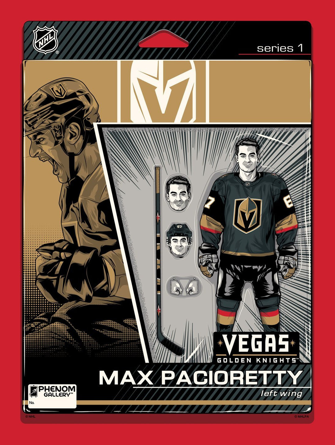 Vegas Golden Knights Max Pacioretty Action Figure Serigraph