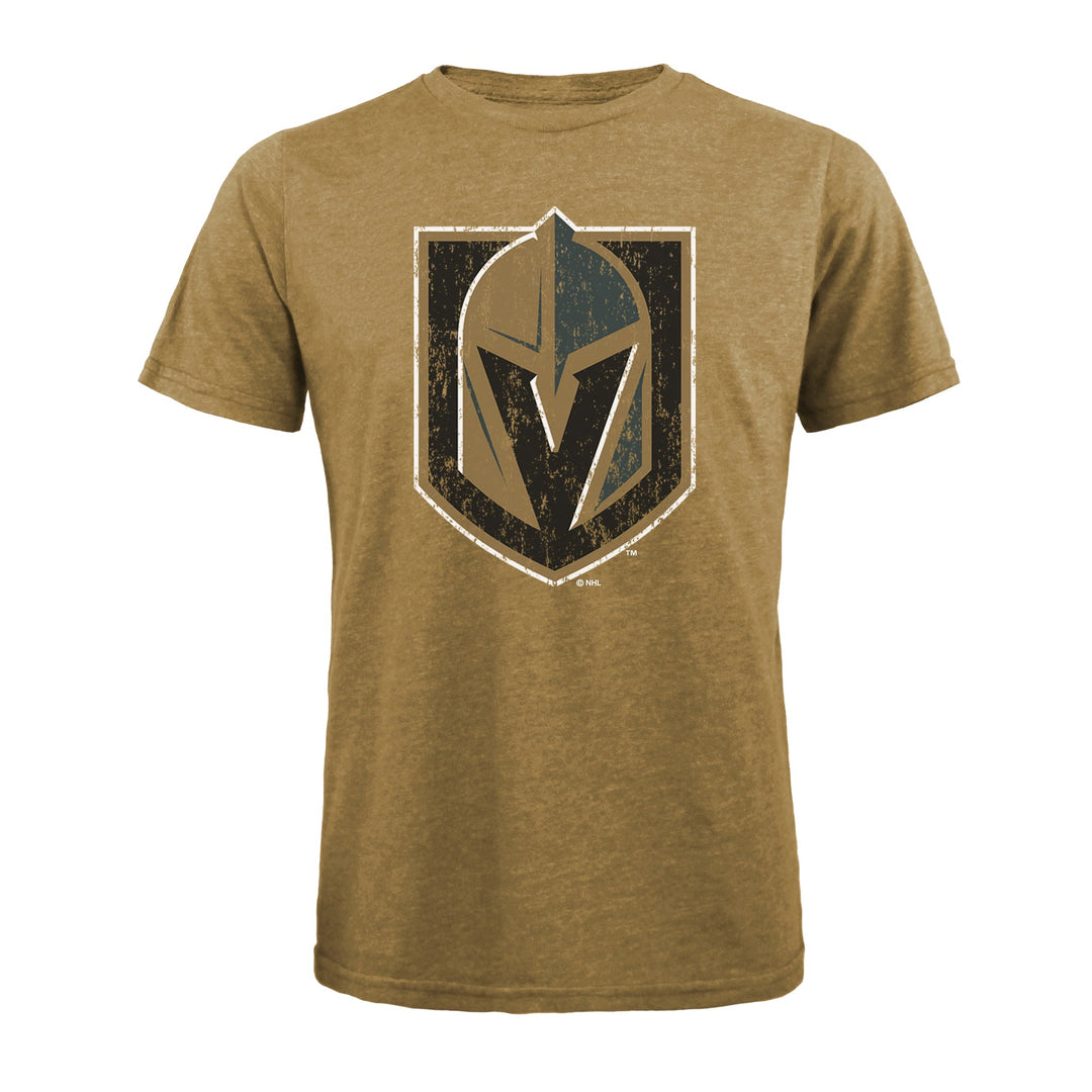 Vegas Golden Knights Men’s Tri-Blend Distressed Logo Tee