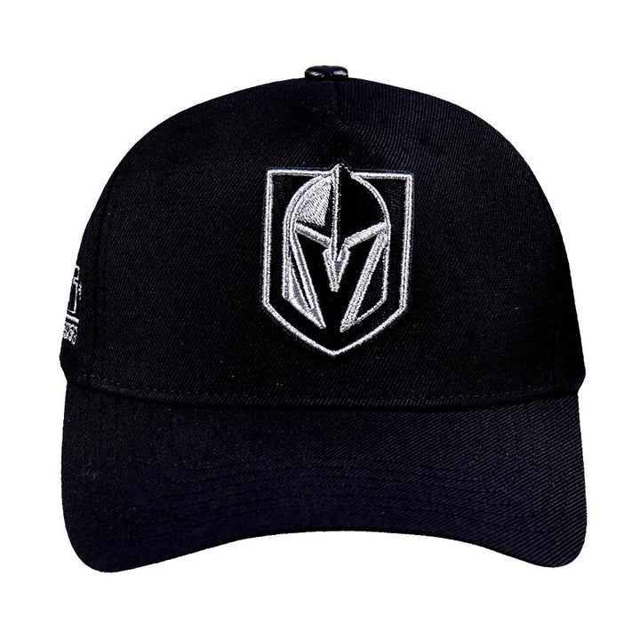 Vegas Golden Knights Metallic Logo Snapback - Black/Silver