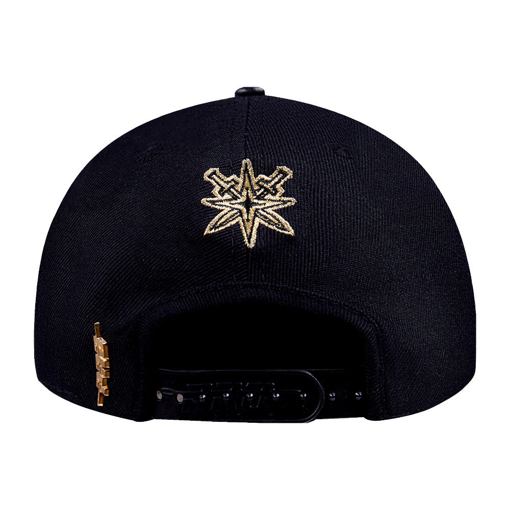 Vegas Golden Knights Metallic Logo Snapback - Headwear