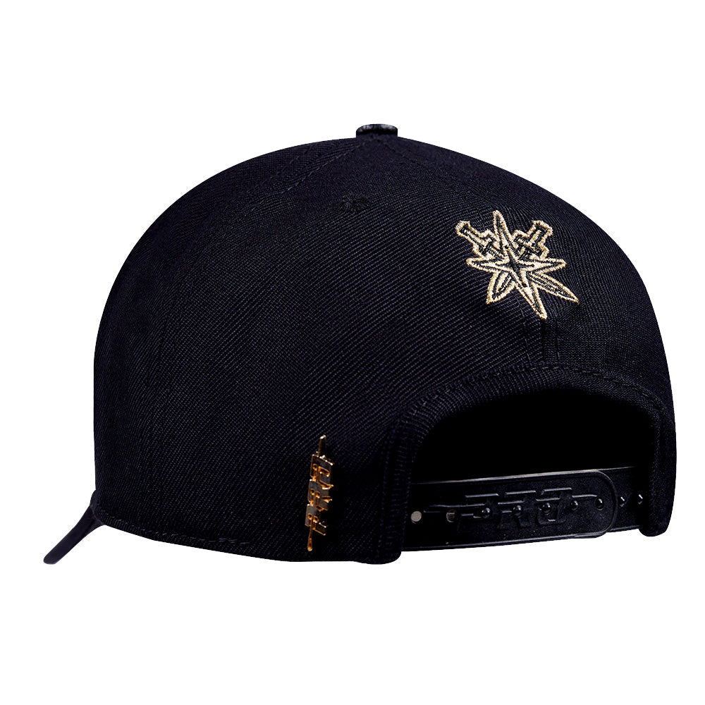 Vegas Golden Knights Metallic Logo Snapback - Headwear