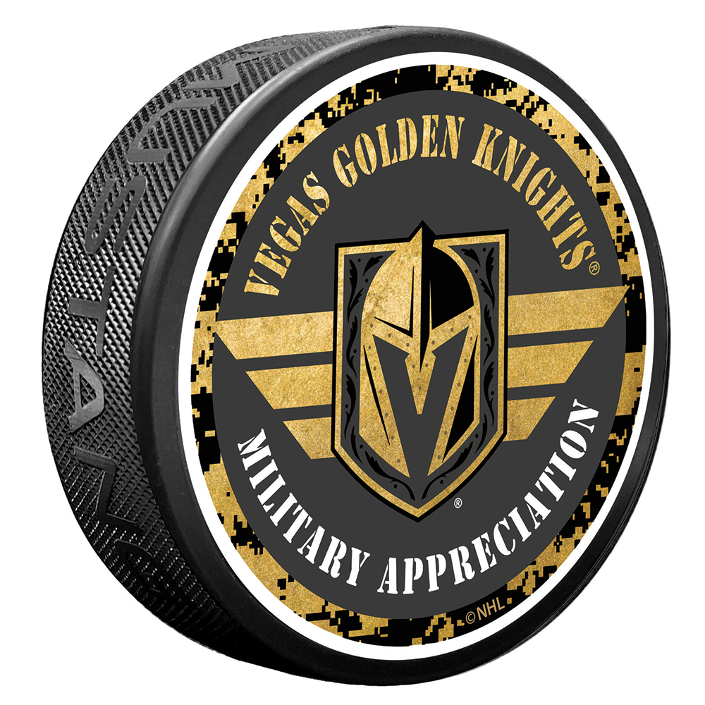 Vegas Golden Knights Military Appreciation Camo Puck - Puck