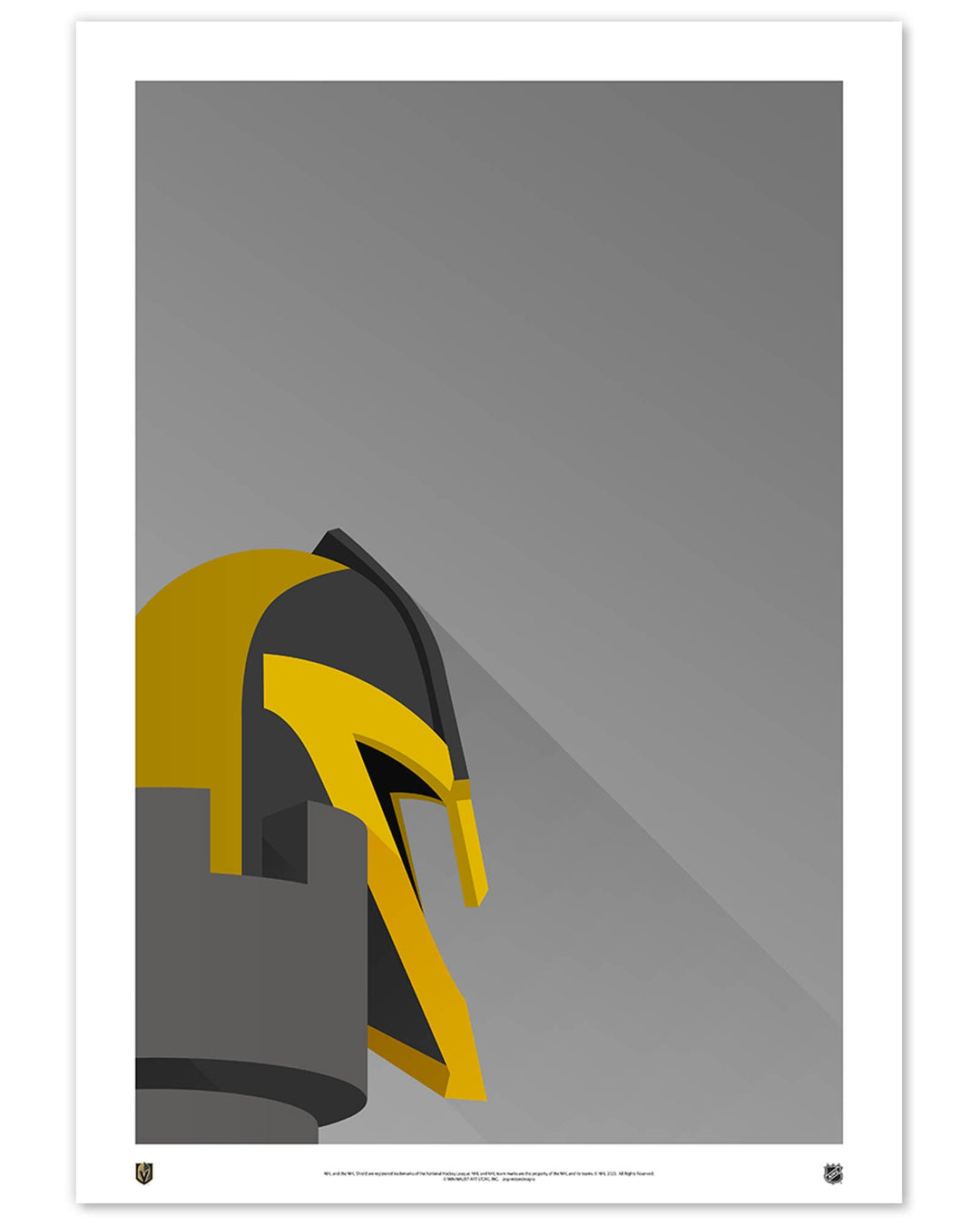 Vegas Golden Knights Minimalist T-Mobile Arena Art Print