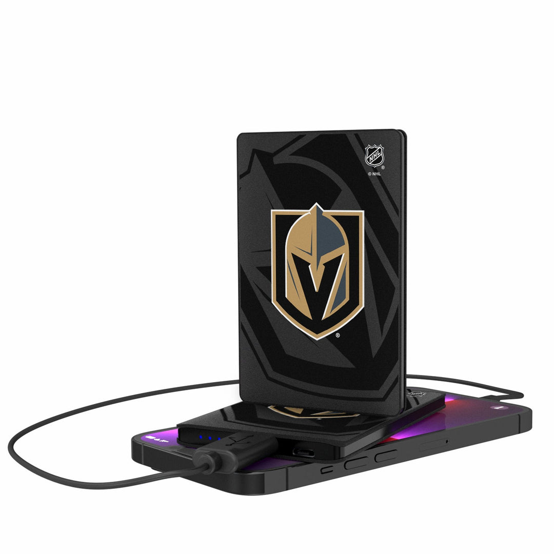 Vegas Golden Knights Monocolor Tilt 2500mAh Credit Card