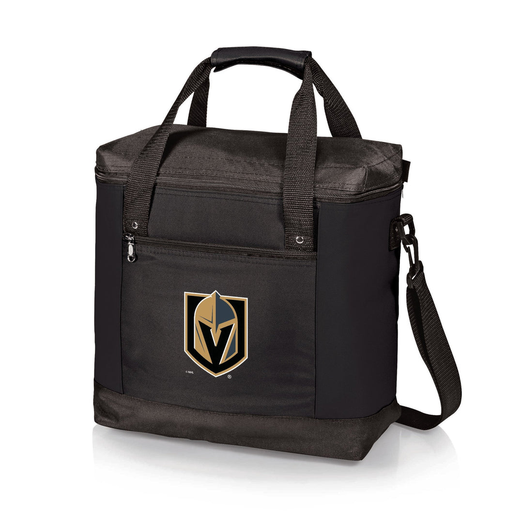 Black tote bag featuring the Vegas Golden Knights logo, Montero Cooler design