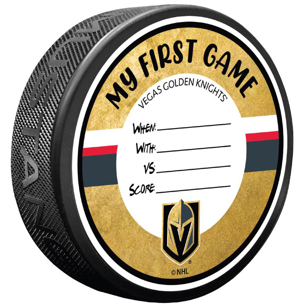 Vegas Golden Knights My First Game Puck - BLACK / Each