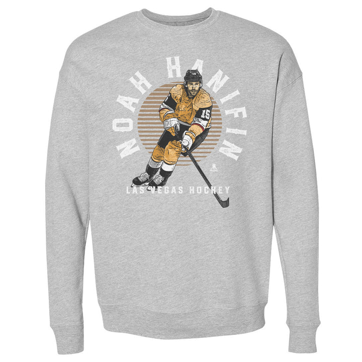 Vegas Golden Knights Noah Hanifin Emblem Crewneck - Heather