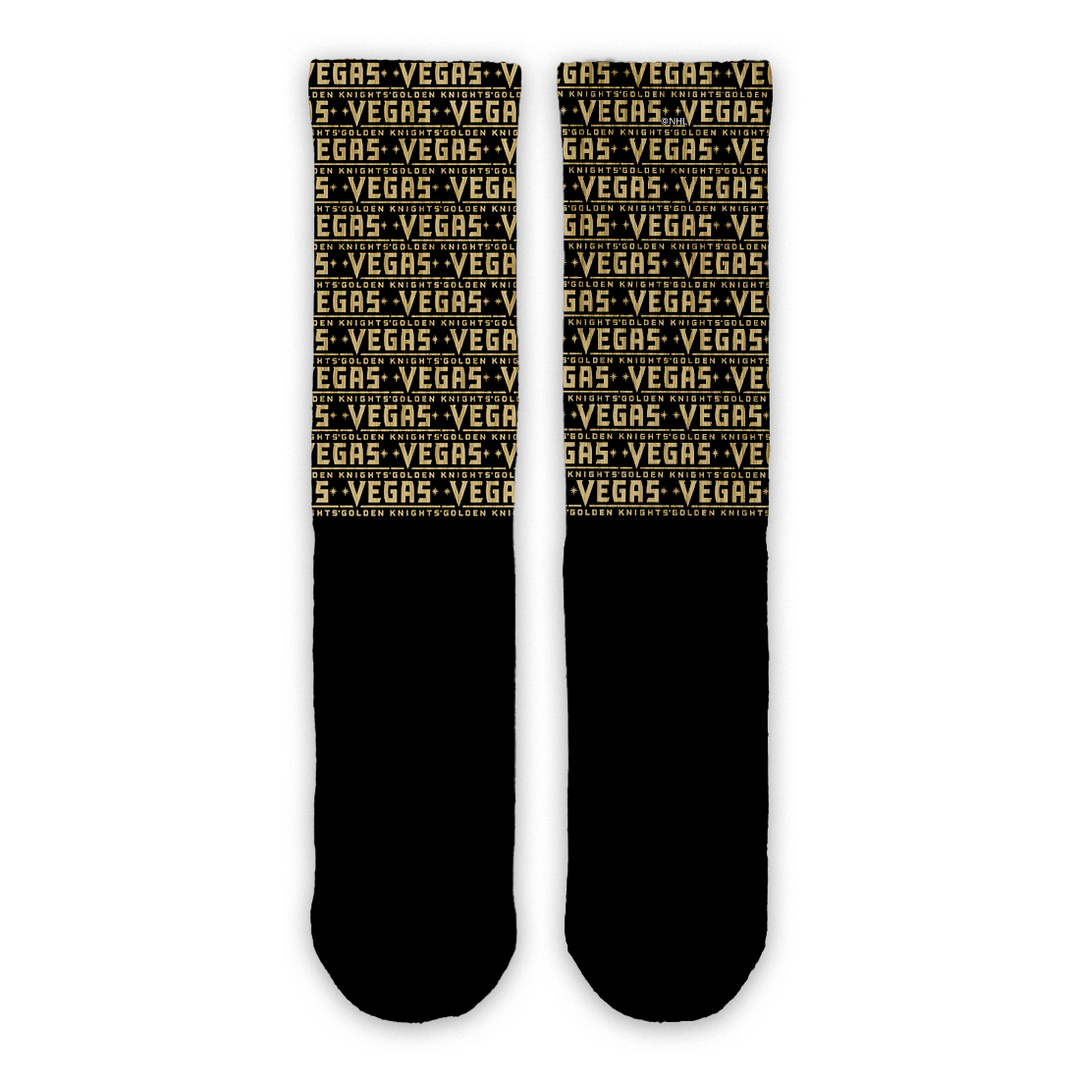 Vegas Golden Knights Official Wordmark Pattern Lifestyle