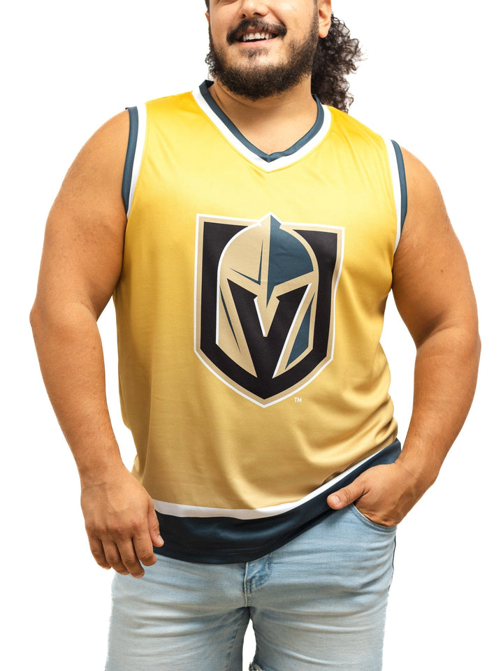 Vegas Golden Knights Ombré Hockey Tank - Gold / Polyester