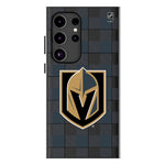 Vegas Golden Knights Plaid MagSafe Compatible Phone Case for Samsung Galaxy - Vegas Team Store