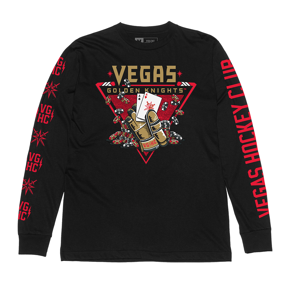 Vegas Golden Knights Pocket Aces Long Sleeve Tee - Shirt