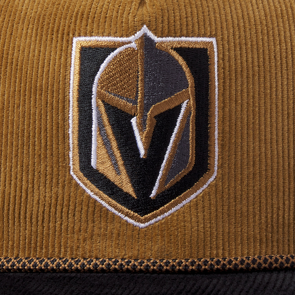 Vegas Golden Knights Primary Logo Corduroy Snapback Cap