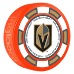 Vegas Golden Knights Primary Logo Orange Poker Chip Puck