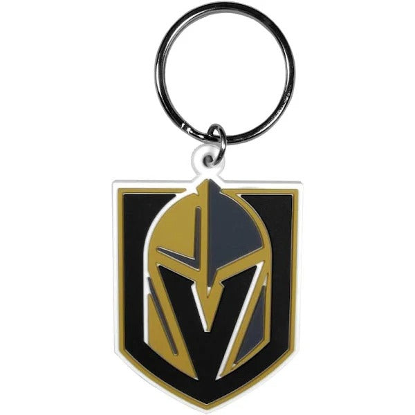 VGK PRIMARY LOGO RUBBER KEYCHAIN - VegasTeamStore