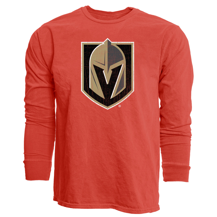 Vegas Golden Knights Primary Senior Mascot Long Sleeve Tee