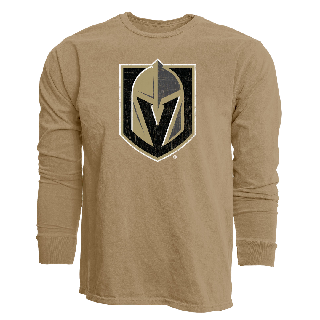 Vegas Golden Knights Primary Senior Mascot Long Sleeve Tee