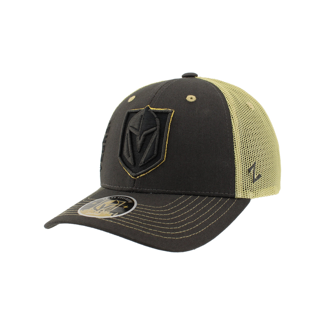 Vegas Golden Knights Primitive Trucker Cap - BLACK GOLD