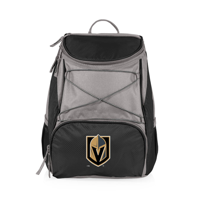 Backpack cooler featuring Vegas Golden Knights logo on the Golden Knights PTX