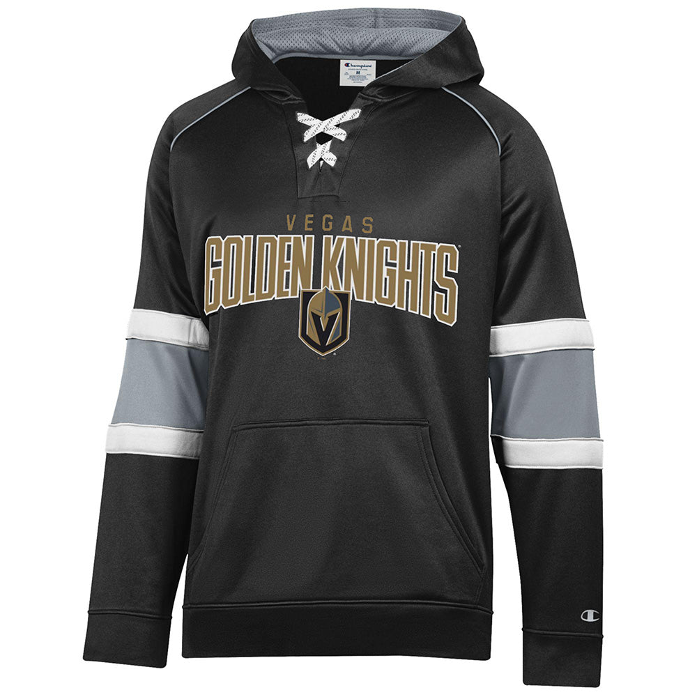 Vegas Golden Knights Raglan Lace-Up Hoodie - Outerwear