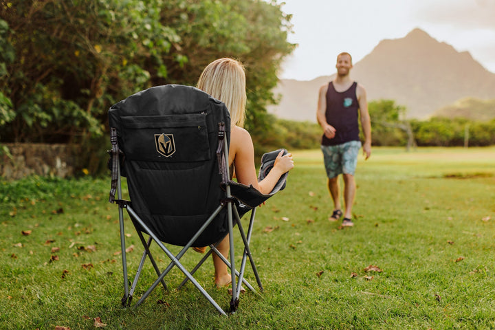 Vegas Golden Knights Reclining Camp Chair - Black