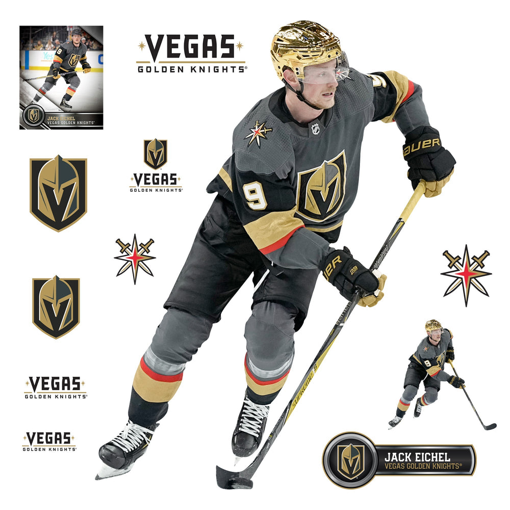 Vegas Golden Knights Removable Adhesive Jack Eichel Decal