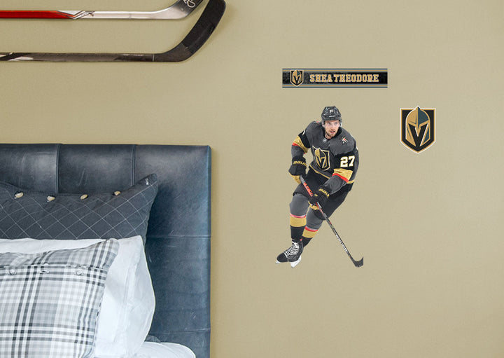 Vegas Golden Knights Removable Adhesive Shea Theodore Decal