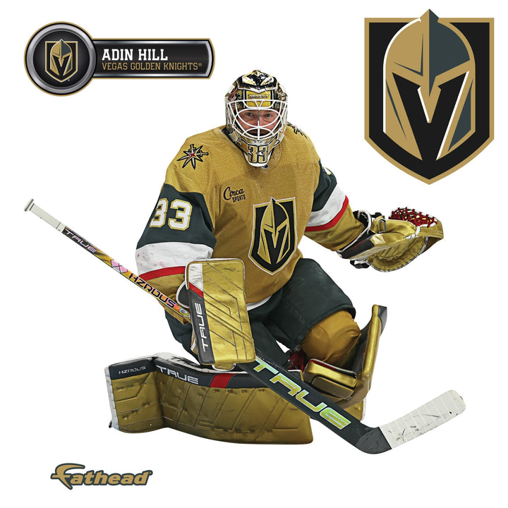 Vegas Golden Knights Removeable Adhesive Adin Hill Decal