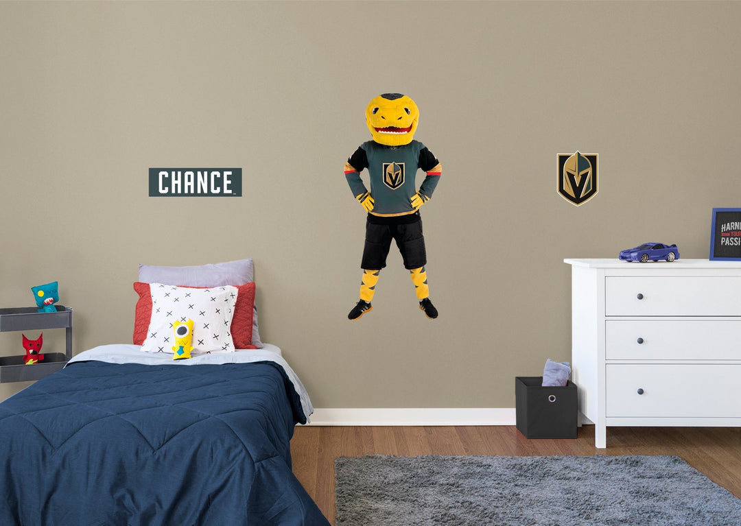 Vegas Golden Knights Removeable Adhesive Chance Decal