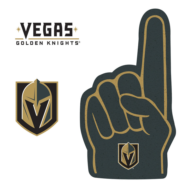 Vegas Golden Knights Removeable Adhesive Foam Finger Decal