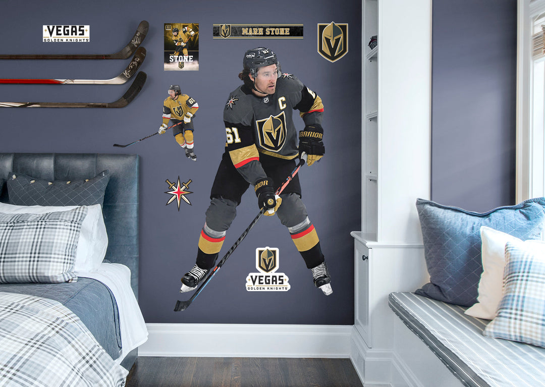 Vegas Golden Knights Removeable Adhesive Mark Stone Decal