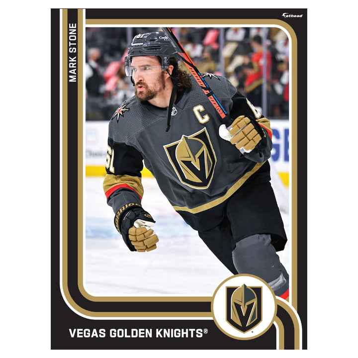 Vegas Golden Knights Removeable Adhesive Mark Stone Poster