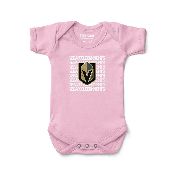 Vegas Golden Knights ’Retro’ Bodysuit - Pink / 0-3 MO