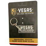 Vegas Golden Knights Rink Glass Keychain - Vegas Team Store