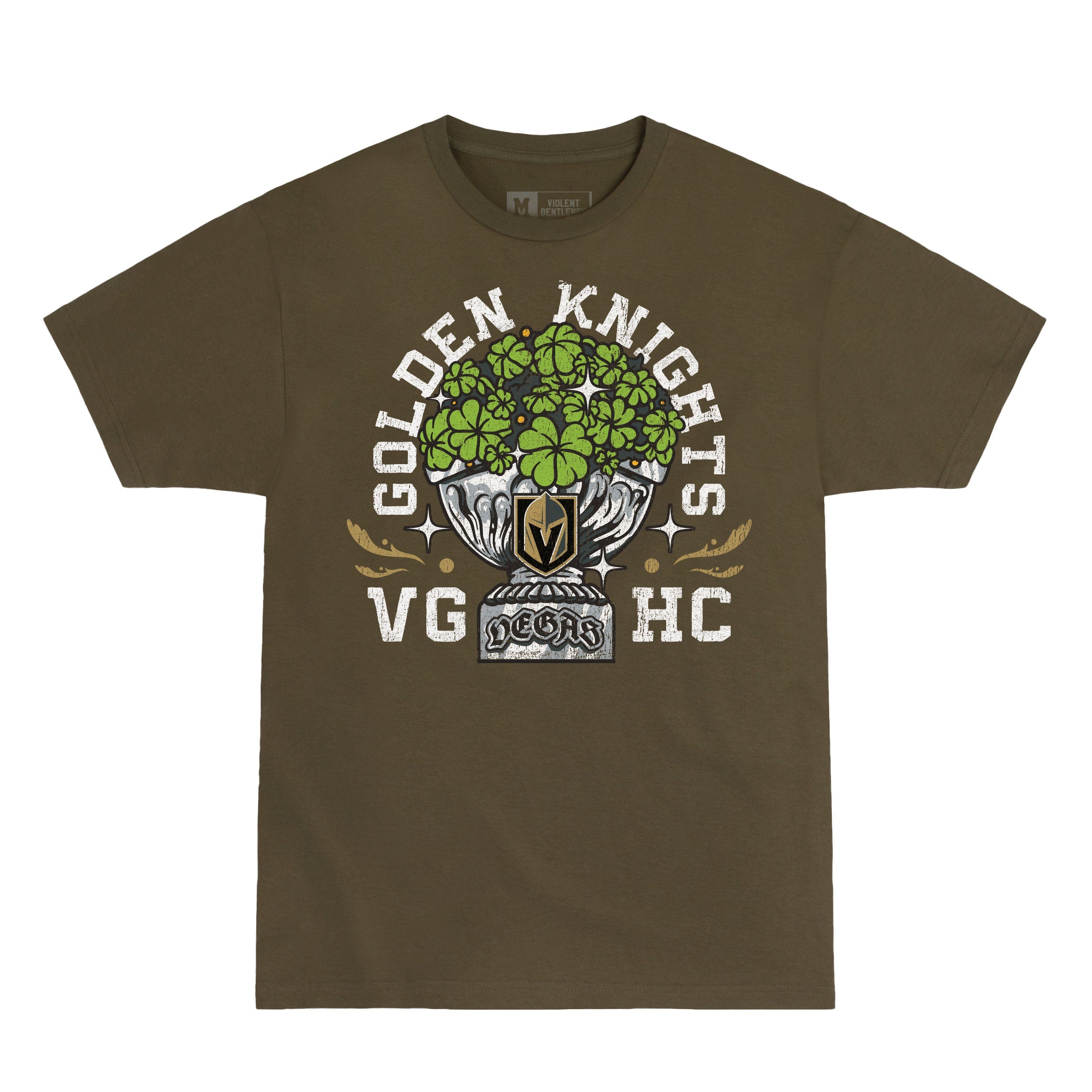 Vegas Golden Knights Shamrock Cup Tee - Shirt