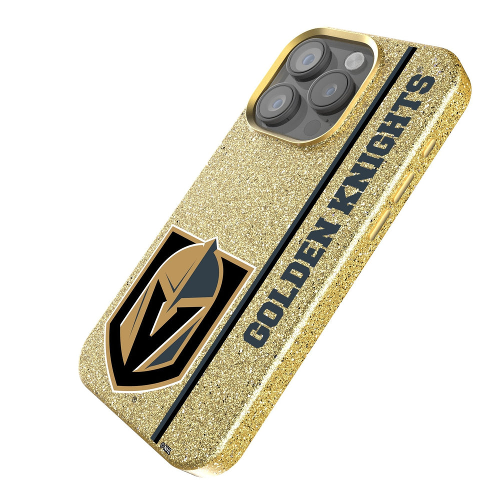 Vegas Golden Knights Sidebar Bling Gold Phone Case - Phone