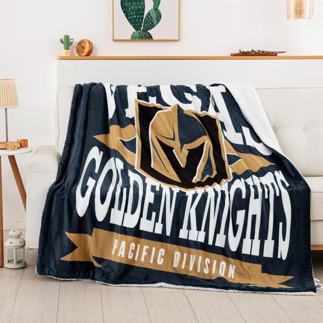 Vegas Golden Knights Silk Touch Sherpa - WHITE / Each