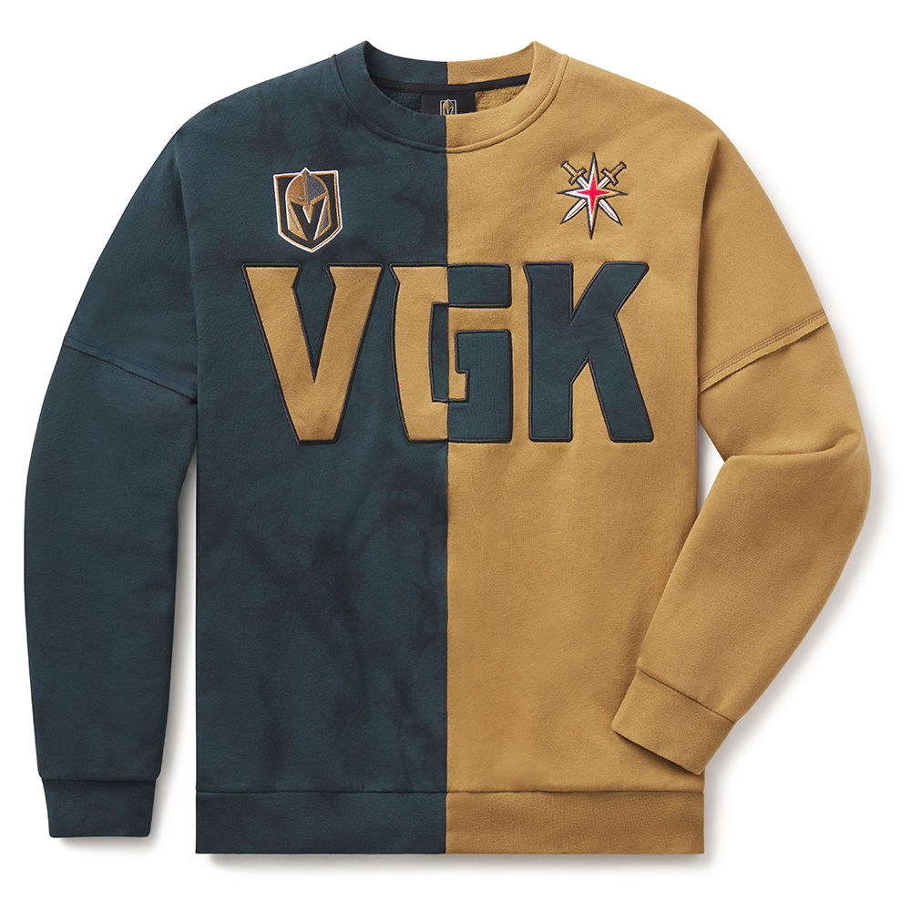 Vegas Golden Knights Split Dye Crewneck - Outerwear