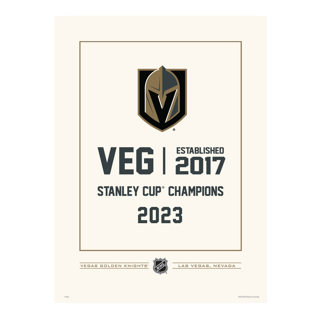 Vegas Golden Knights Stanley Cup Champions Dynasty Design