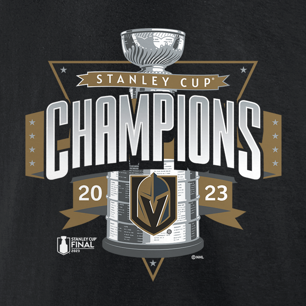 Vegas Golden Knights Stanley Cup Champions Neutral Zone Black Tee Vegas Team Store
