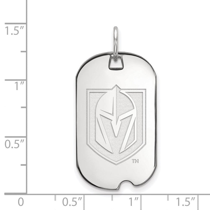 Vegas Golden Knights Sterling Silver Dog Tag Pendant