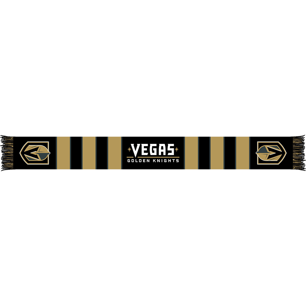 Vegas Golden Knights Team Colored Striped Scarf - Scarf