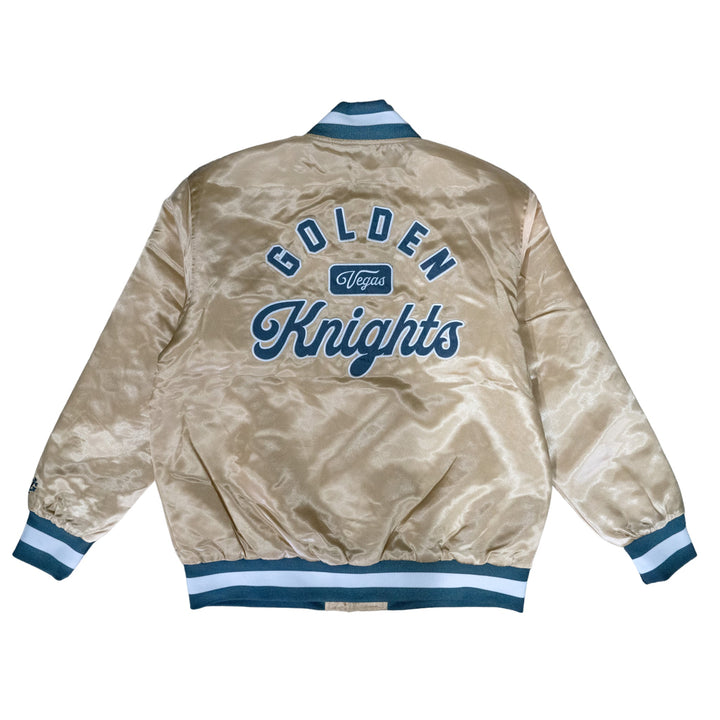 Vegas Golden Knights Team Script Satin Jacket - Outerwear