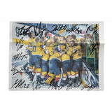 Vegas Golden Knights Team Signed Stanley Cup Lvrj Newspaper #D/12 COA IGM Autographed