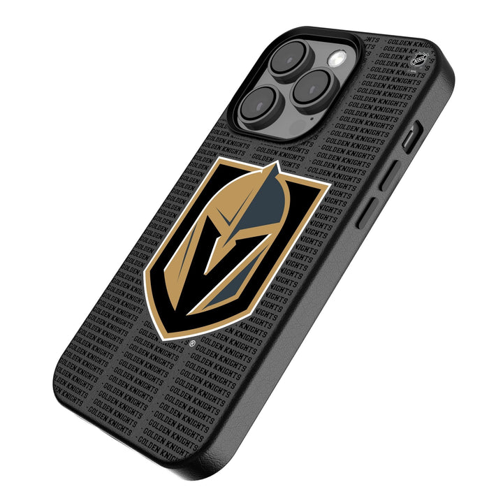 Vegas Golden Knights Text Backdrop MagSafe Compatible Phone