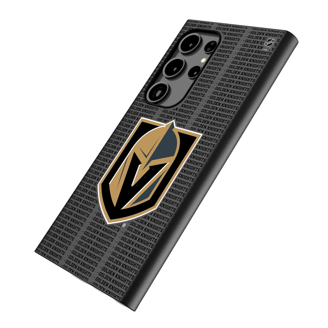 Vegas Golden Knights Text Backdrop MagSafe Compatible Phone