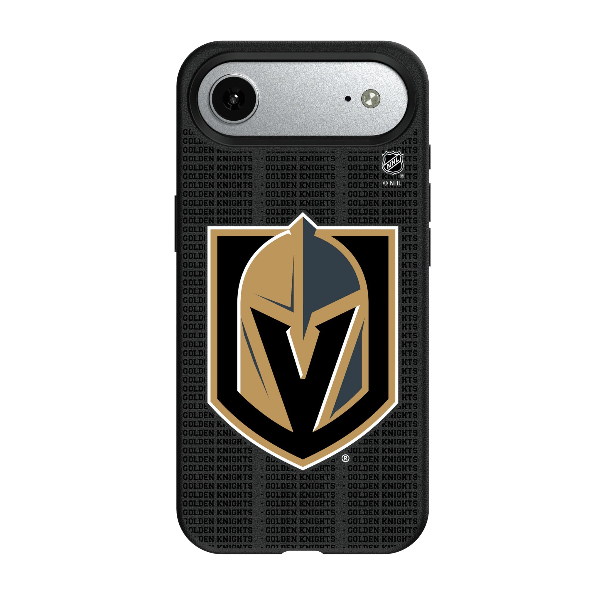Vegas Golden Knights Text Backdrop MagSafe Compatible Phone Case for Apple iPhone - Vegas Team Store