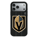 Vegas Golden Knights Text Backdrop MagSafe Compatible Phone Case for Apple iPhone - Vegas Team Store