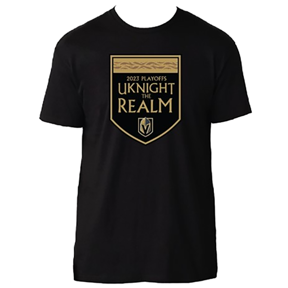 Vegas Golden Knights Uknight The Realm Slogan Tee - Shirt